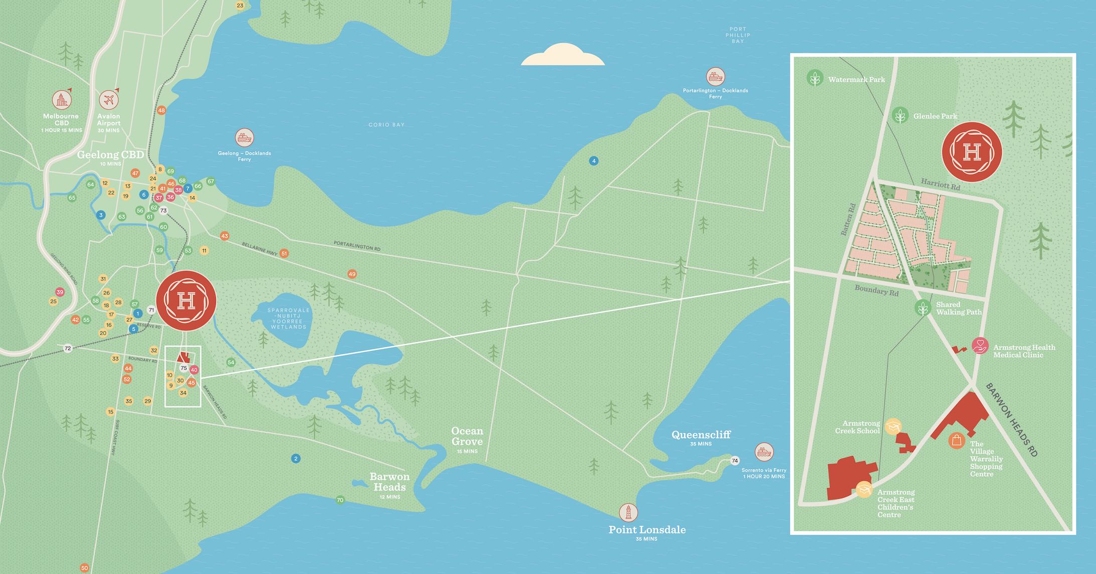 Haymont Estate - Charlem Location Map
