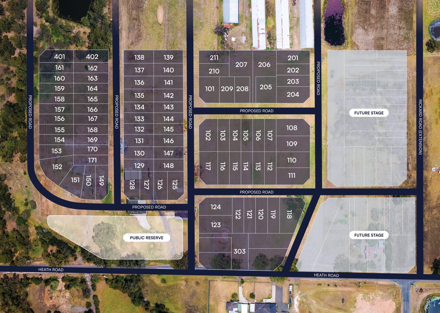 Heath Rise Estate - Leppington Aerial