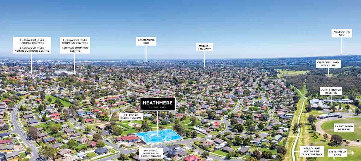 Heathmere On The Park Estate - Endeavour Hills Aerial
