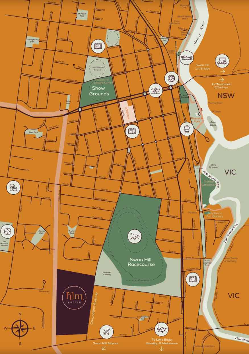 Heirloom Estate - Swan Hill Location m Location Map