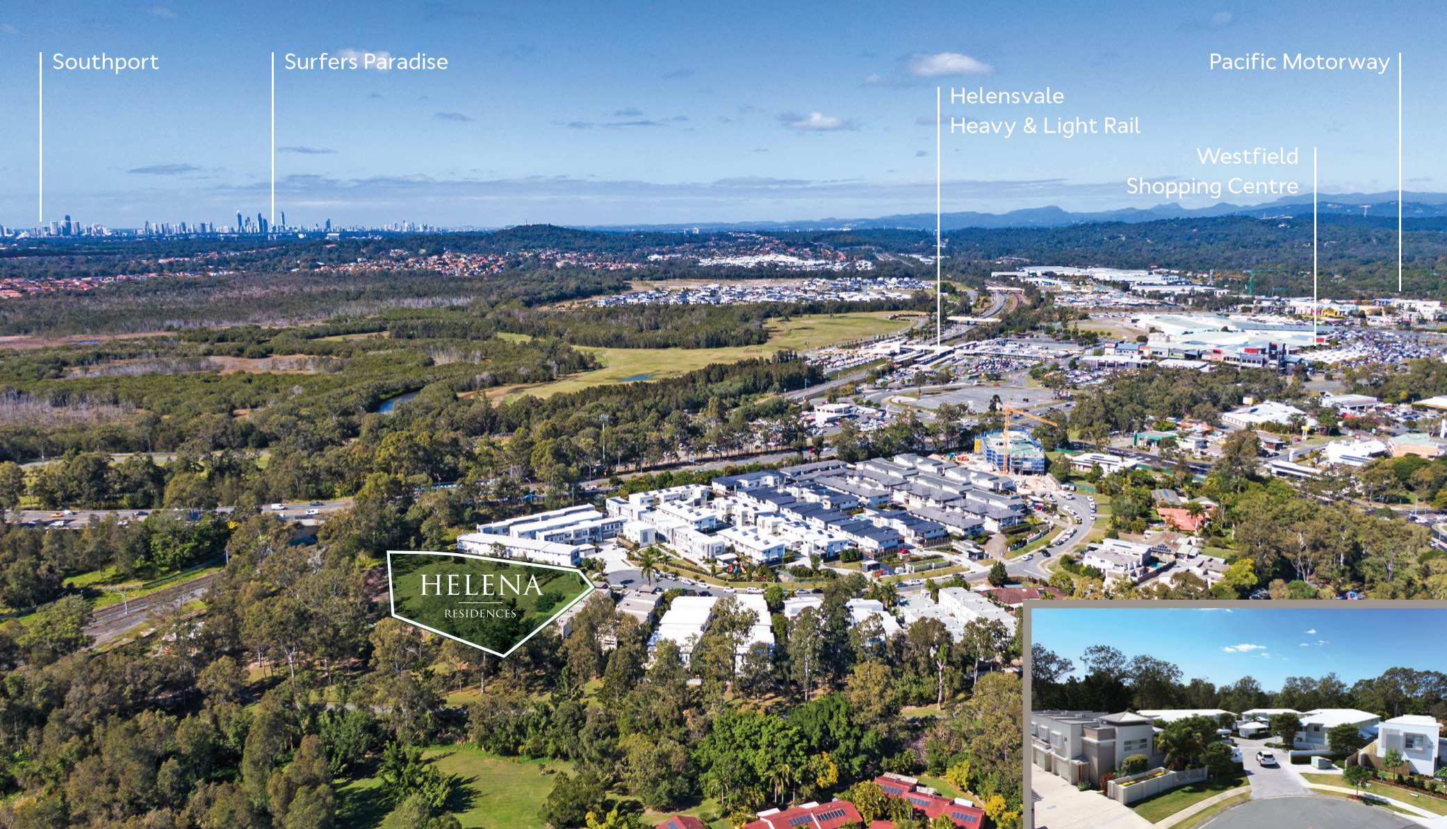 Helena Estate - Helensvale Aerial