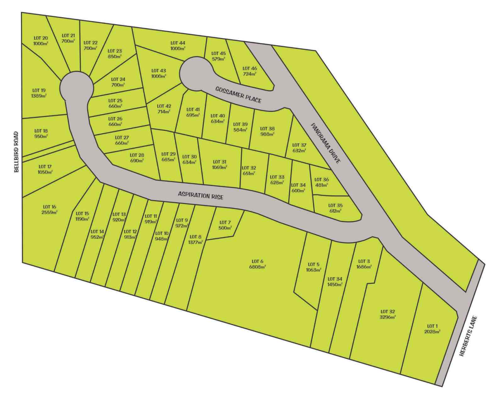 Herberts Rise Estate - Diamond Creek Masterplan