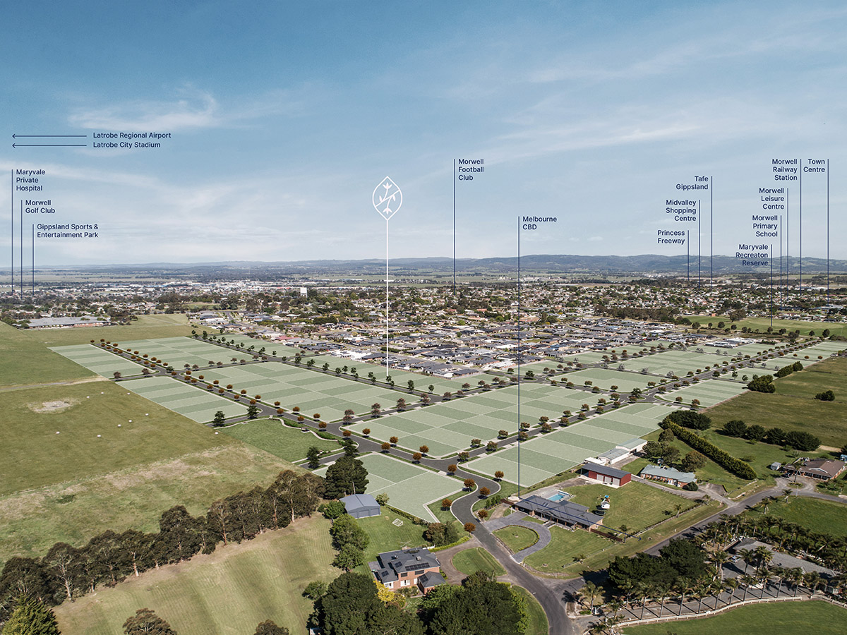 Heritage Place Estate - Morwell Aerial