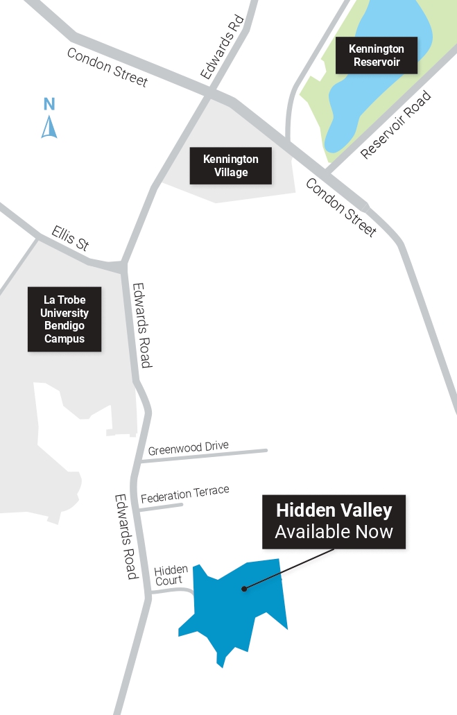 Hidden Valley Estate - Kennington Location Map