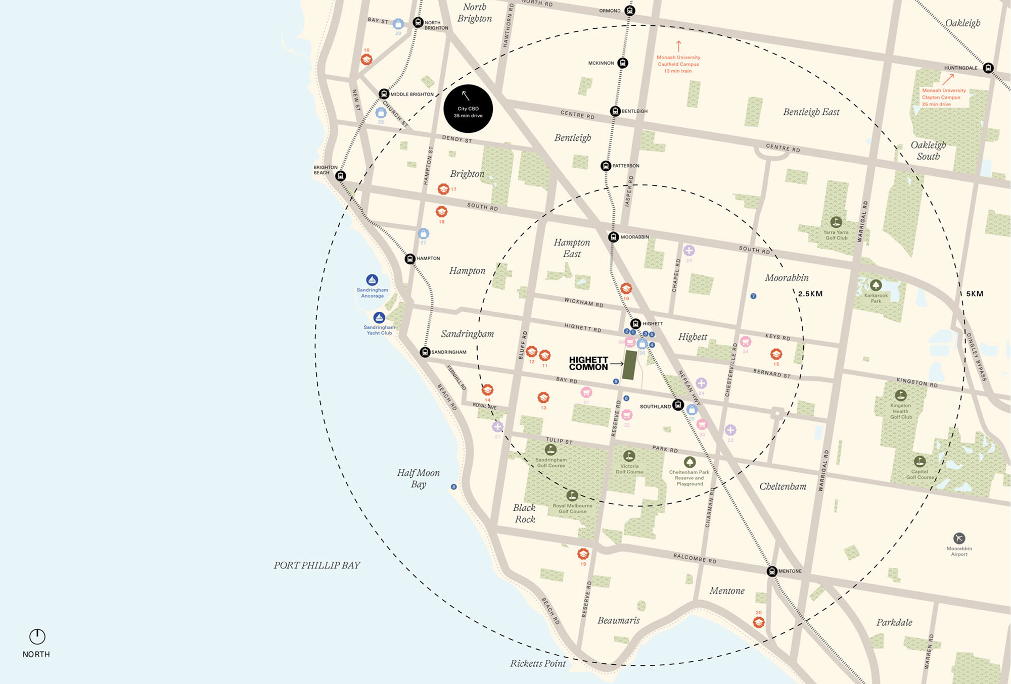 Highett Common Estate - Highett Location Map