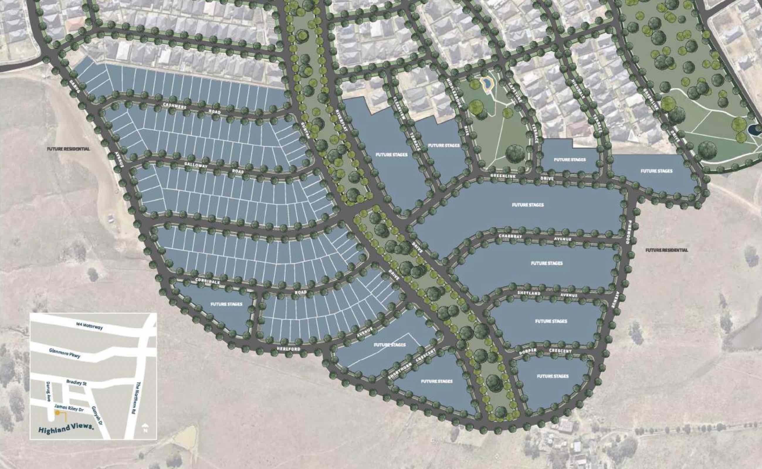 Highland Views Estate - Glenmore Park Masterplan