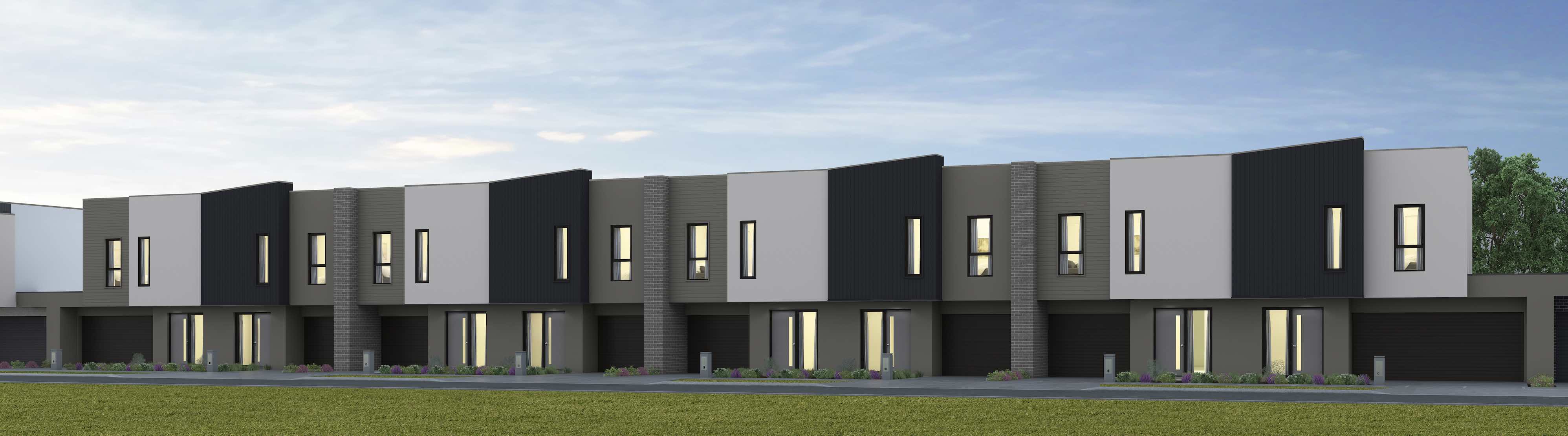 Highline Reserve Townhouses at Grandview - Mount Cottrell Facade
