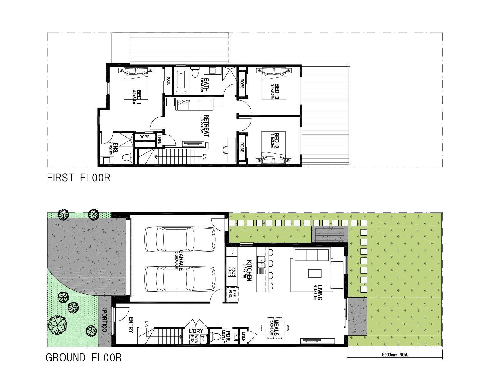 Highline Reserve Townhouses at Grandview - Truganina Floorplan