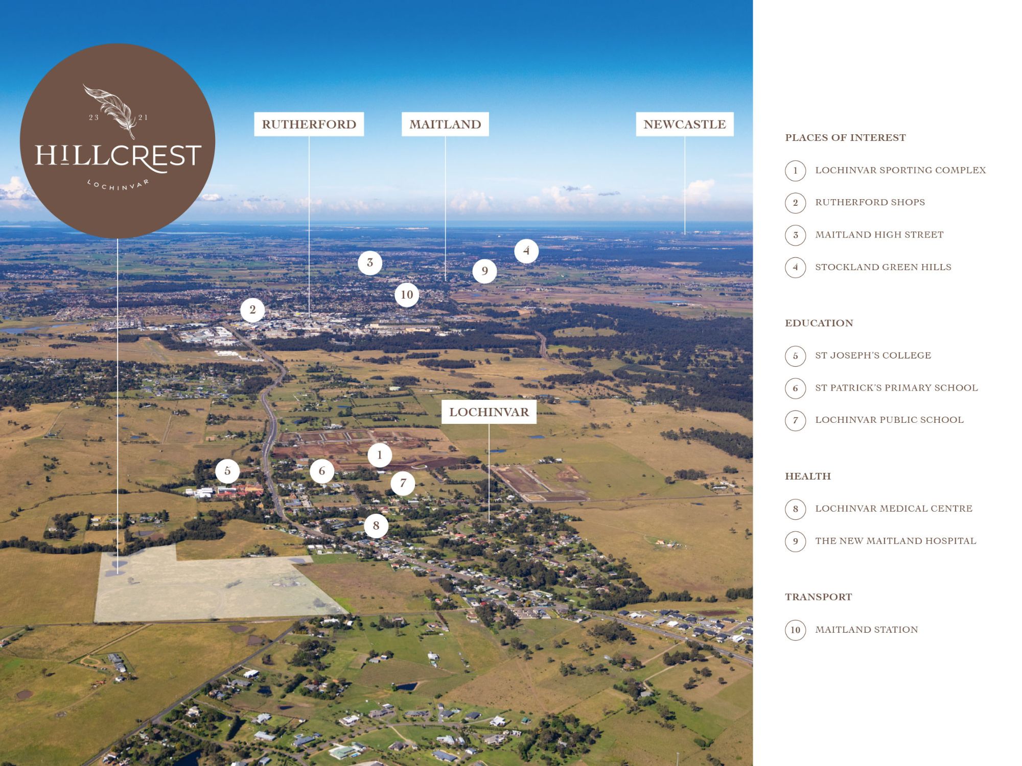 Hillcrest Estate - Lochinvar Location Map