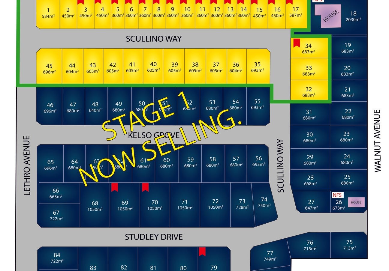 Hillcrest Estate - Mildura Release Map