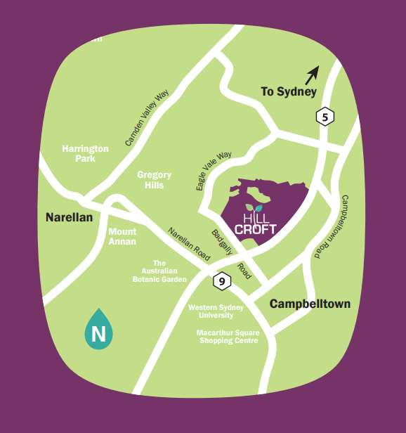 Hillcroft Estate - Claymore Location Map
