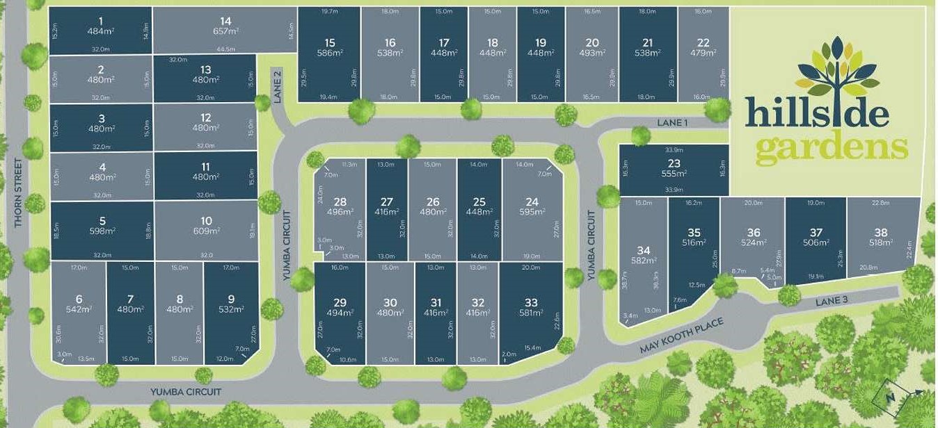 Hillside Gardens Mount Louisa - Master Plan