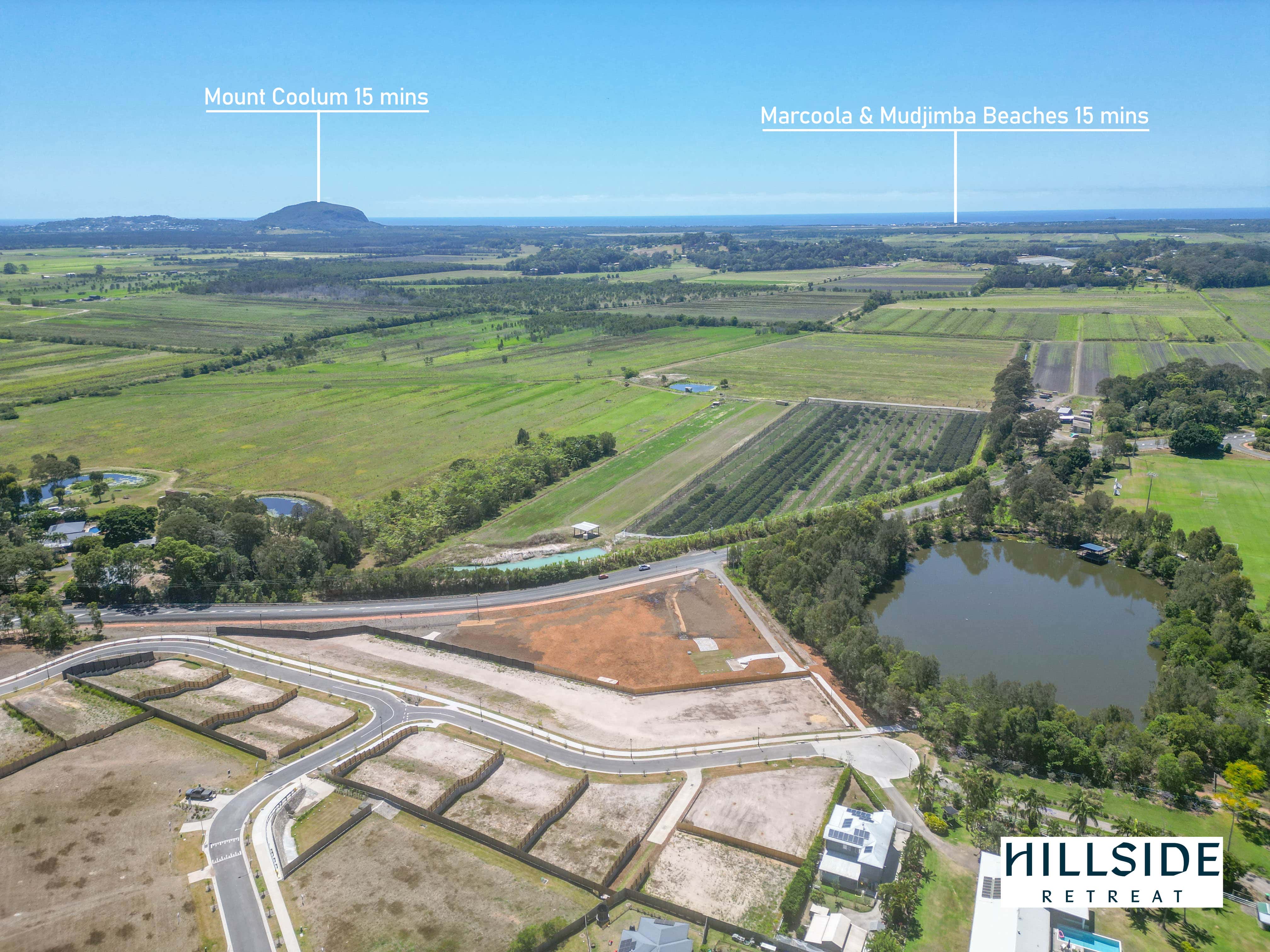 Hillside Retreat Estate Sunshine Coast - Bli B Aerial