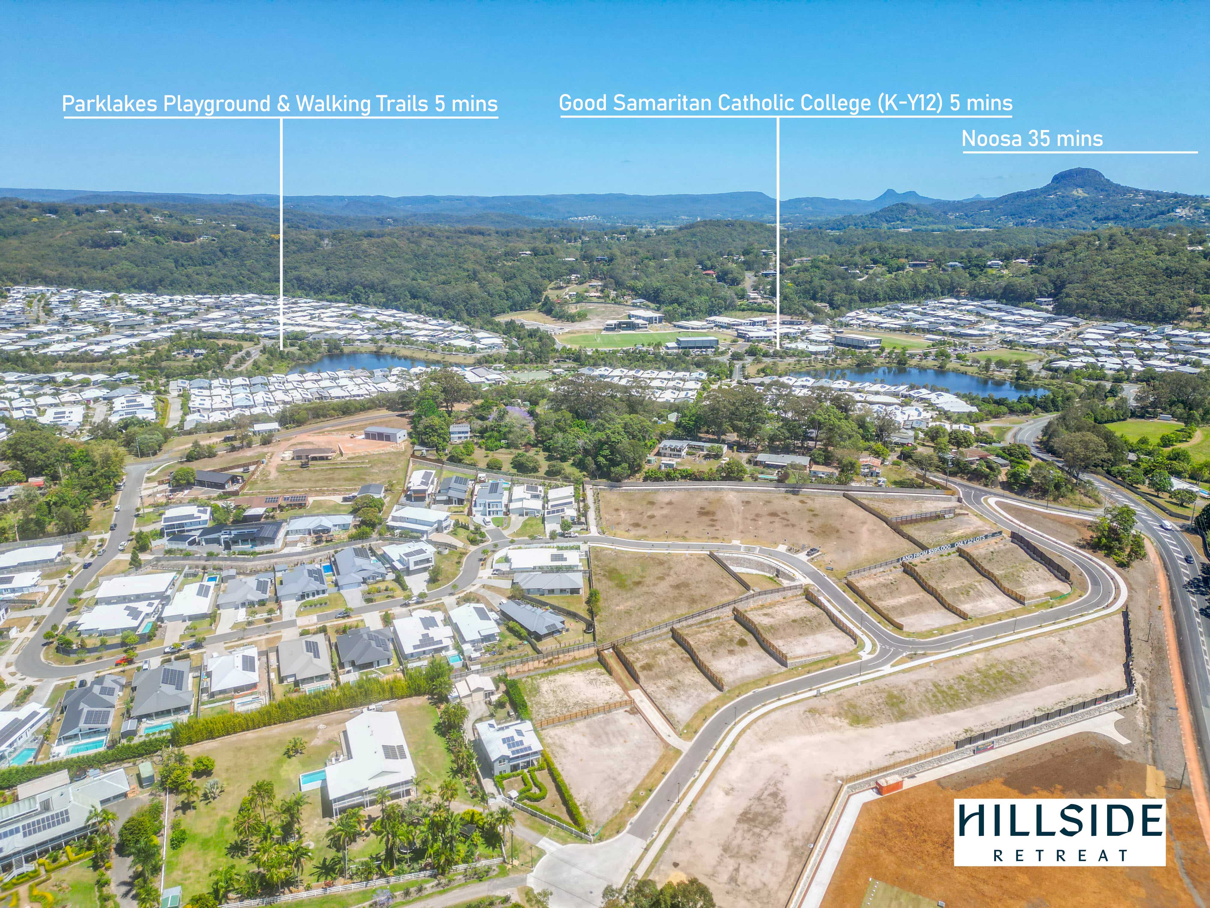 Hillside Retreat Estate Sunshine Coast - Bli B Aerial