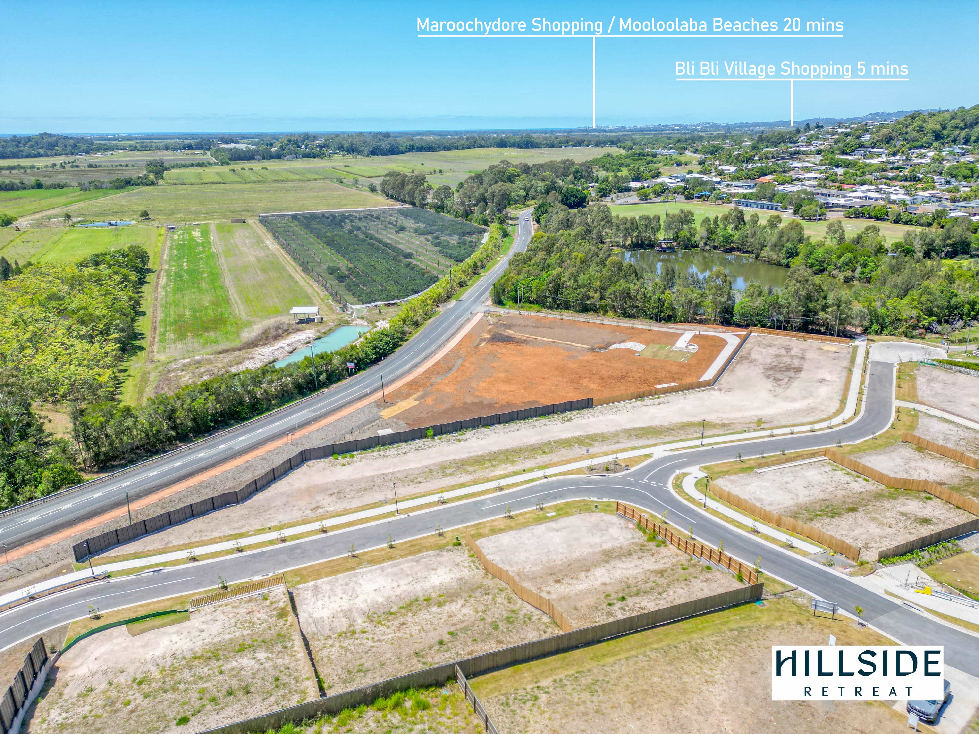 Hillside Retreat Estate Sunshine Coast - Bli B Aerial