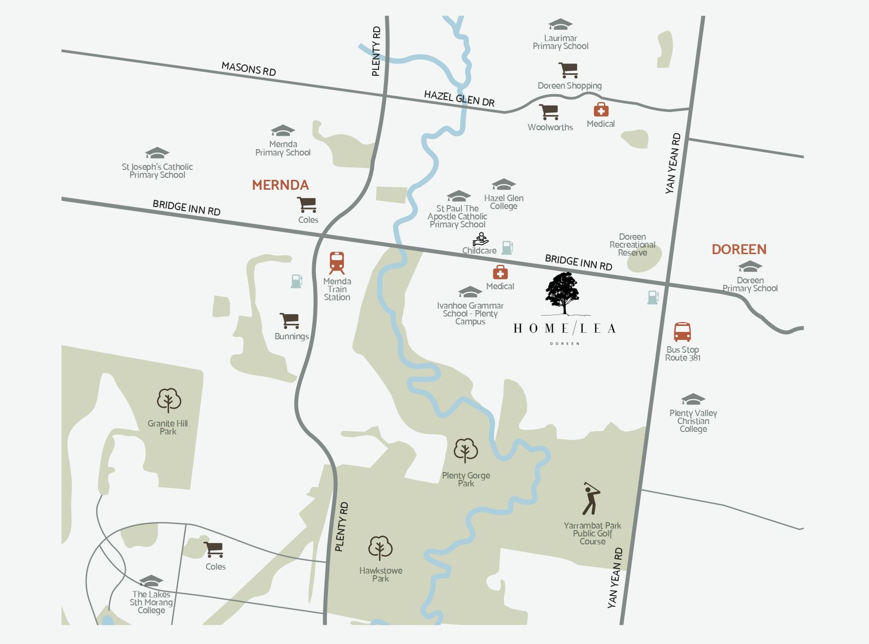 Home Lea Estate - Doree Location Map