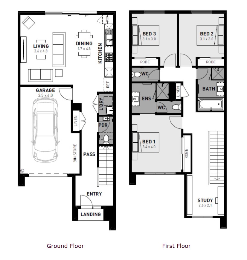 Homebuyers Centre Townhomes at Atherstone - Strathtulloh Floorplan