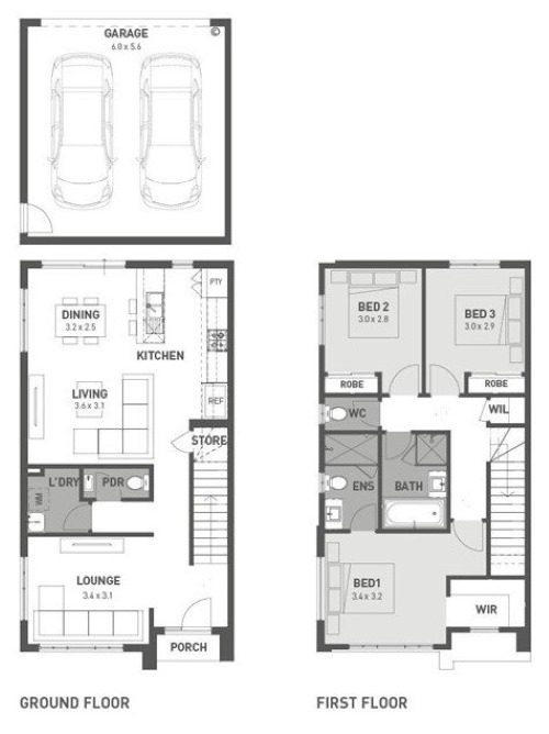 Homebuyers Centre Townhomes at Aurora - Wollert Floorplan