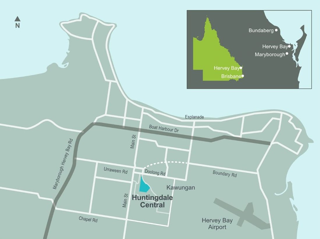Huntingdale Central Estate - Kawungan Location Map
