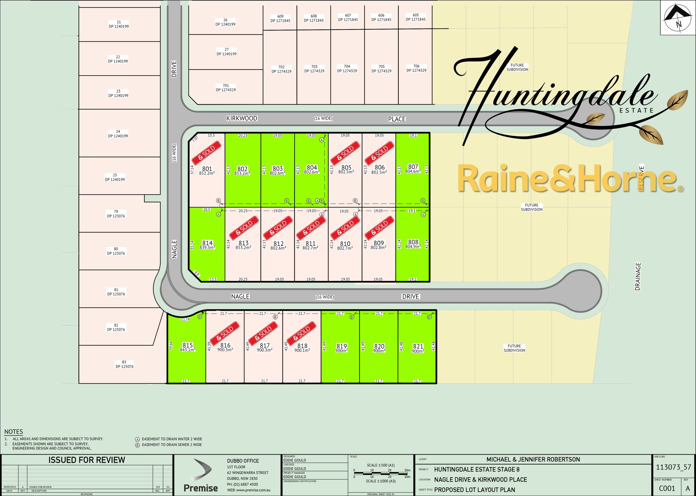 Huntingdale Estate - Dubbo Release Map
