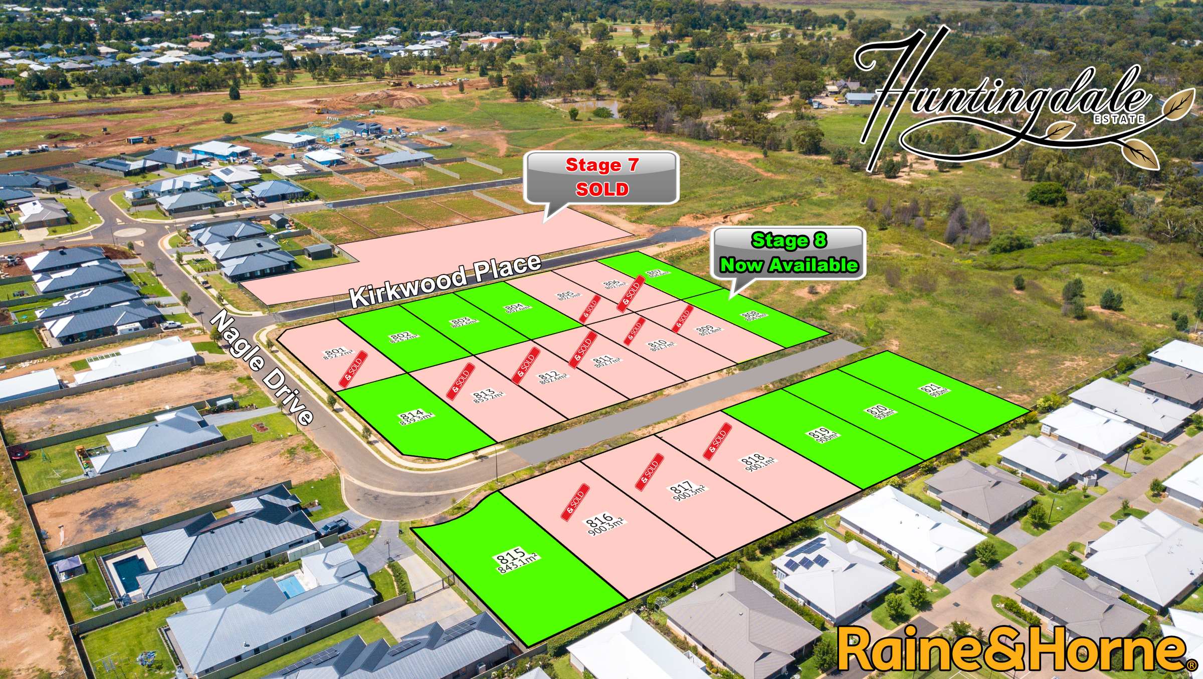 Huntingdale Estate - Dubbo Aerial