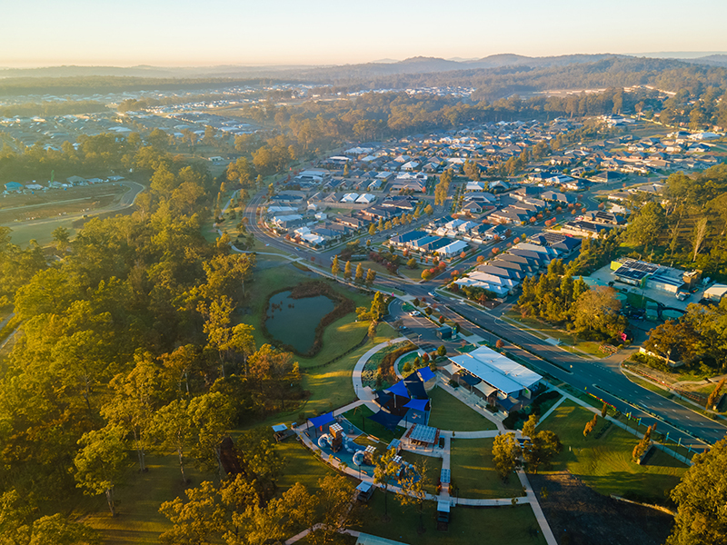 Huntlee Estate - North Rothbury Aerial