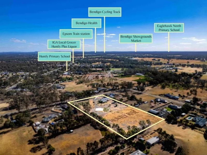 Huntly Rise Estate - Huntly Aerial