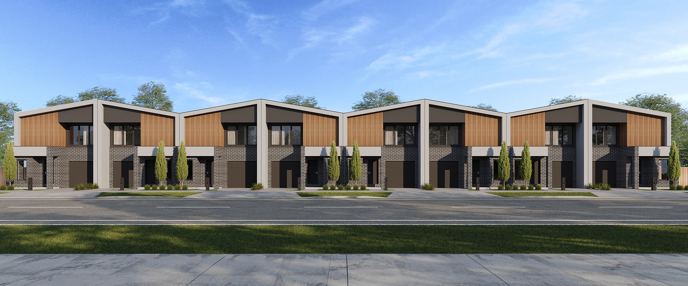 Icona Way Townhomes at Everley - Sunbury External
