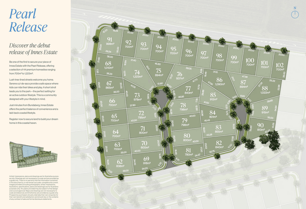 Innes Estate - Innes Park Release Map