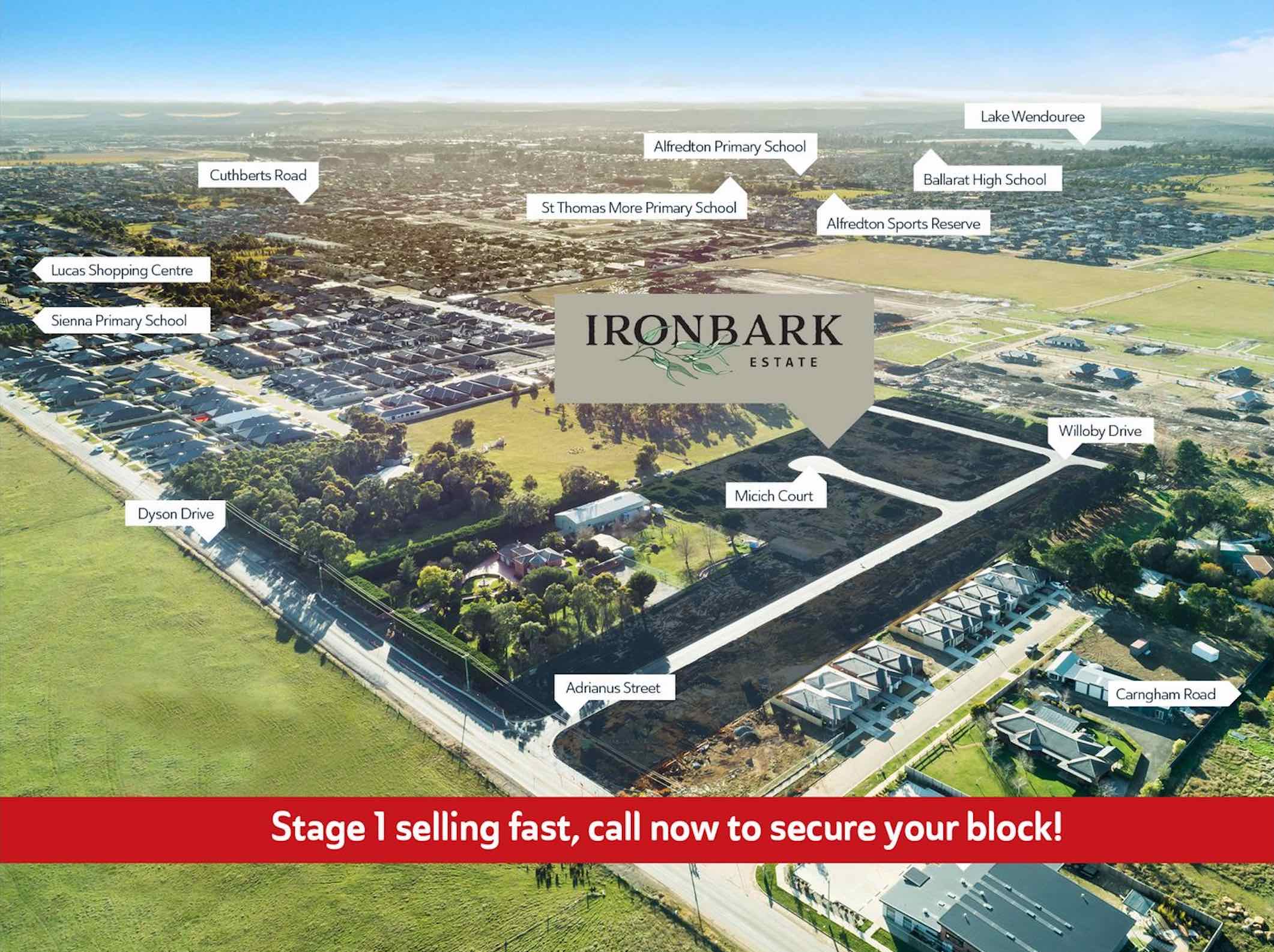 Ironbark Estate - Alfredton Aerial