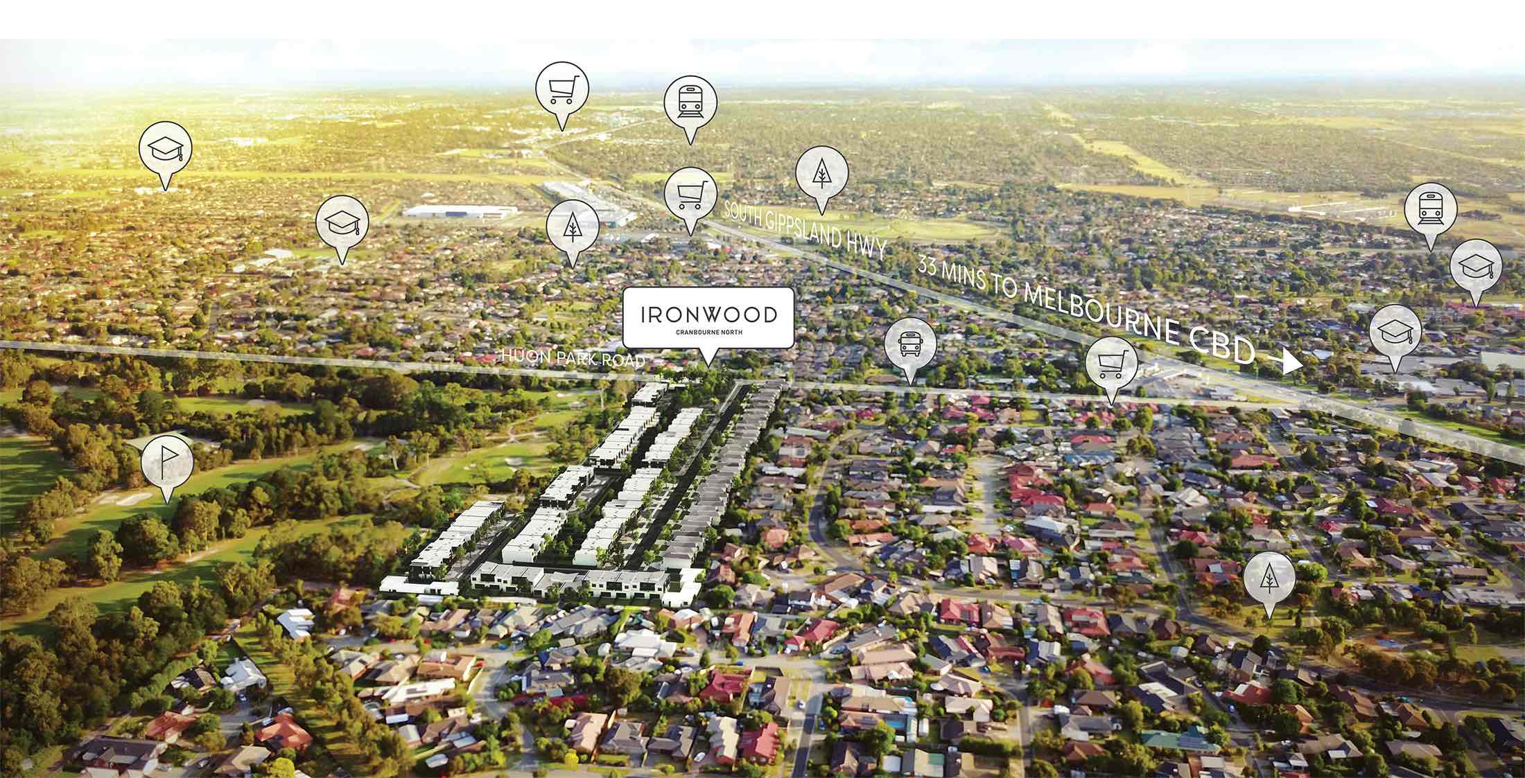 Ironwood Cranbourne North Aerial