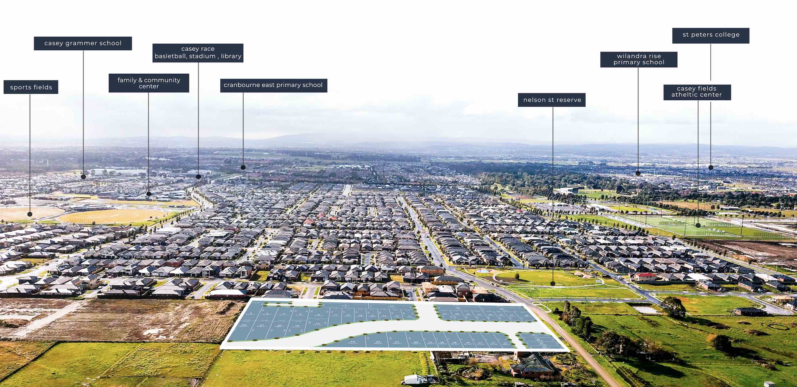 Ivy Estate - Cranbourne East Aerial