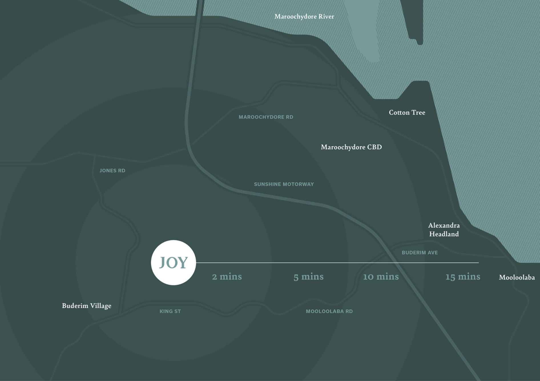 JOY Estate - Buderim Location map