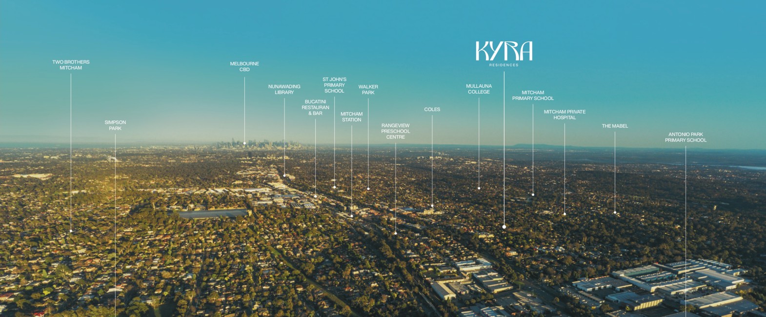 KYRA Residences - Mitcham Aerial