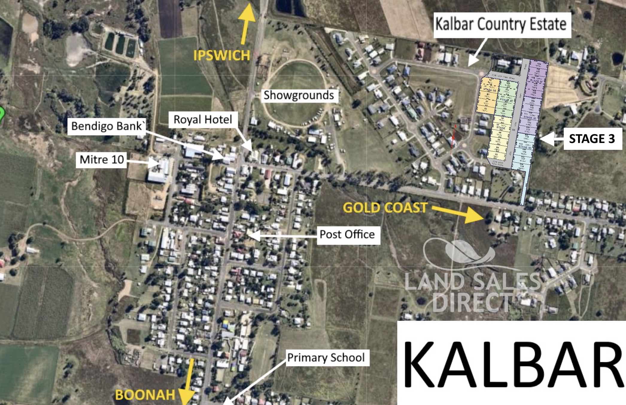Kalbar Country Estate - Kalbar Location Map