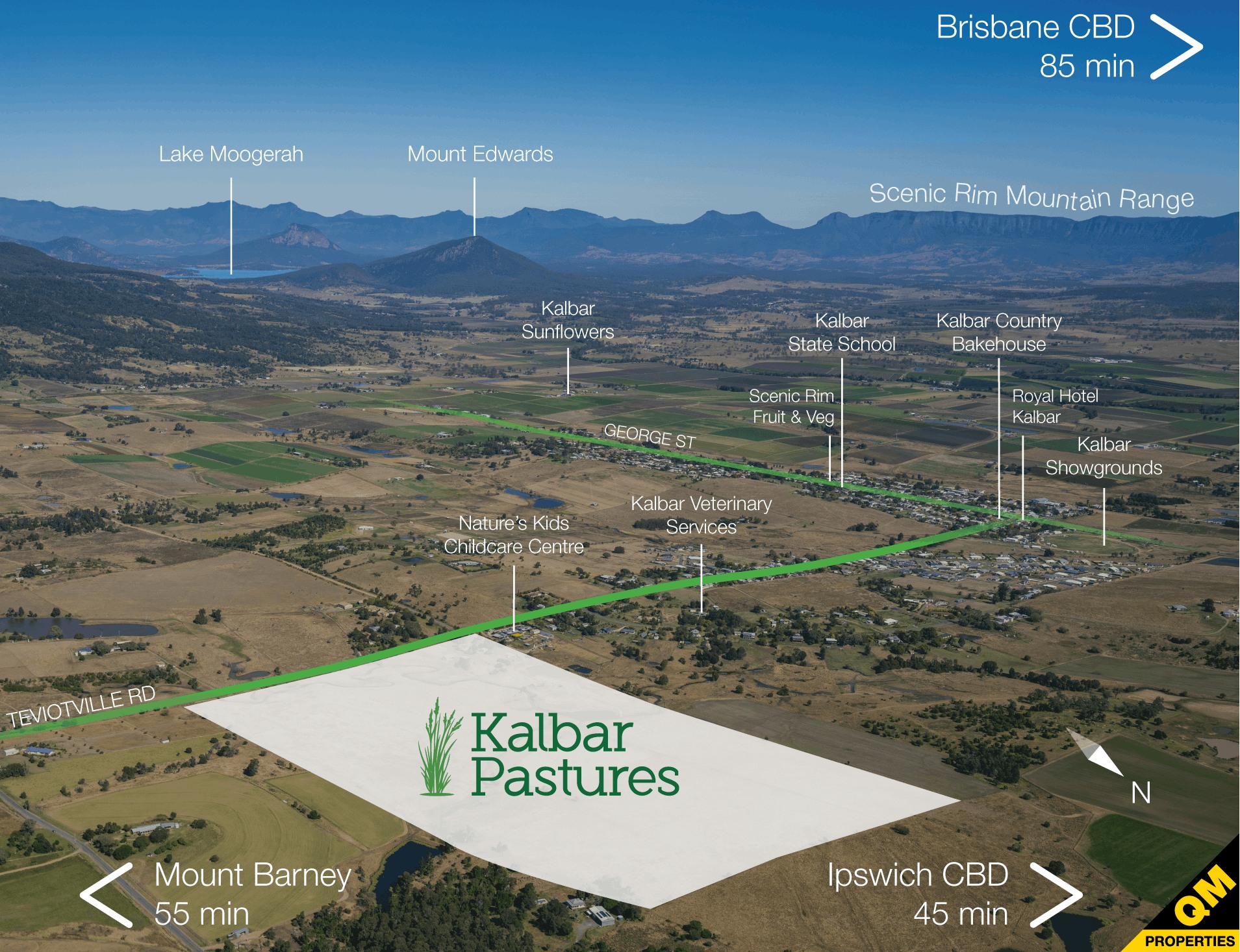Kalbar Pastures Estate - Kalbar Location Map
