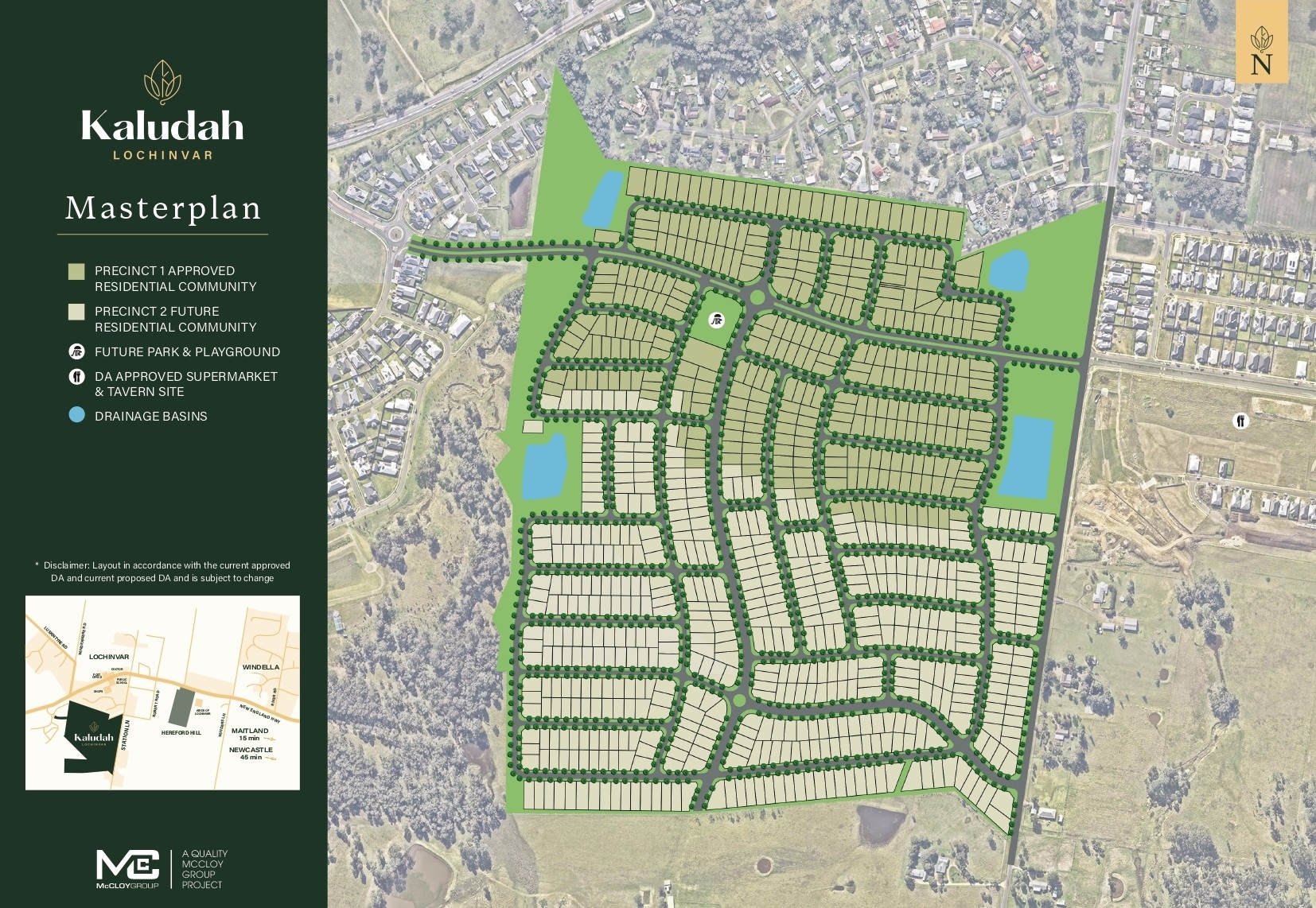 Kaludah Estate - Lochinvar  Masterplan