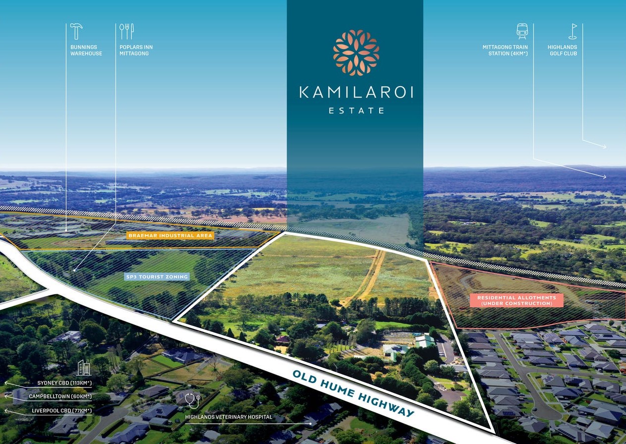 Kamilaroi Estate - Braemar Aerial