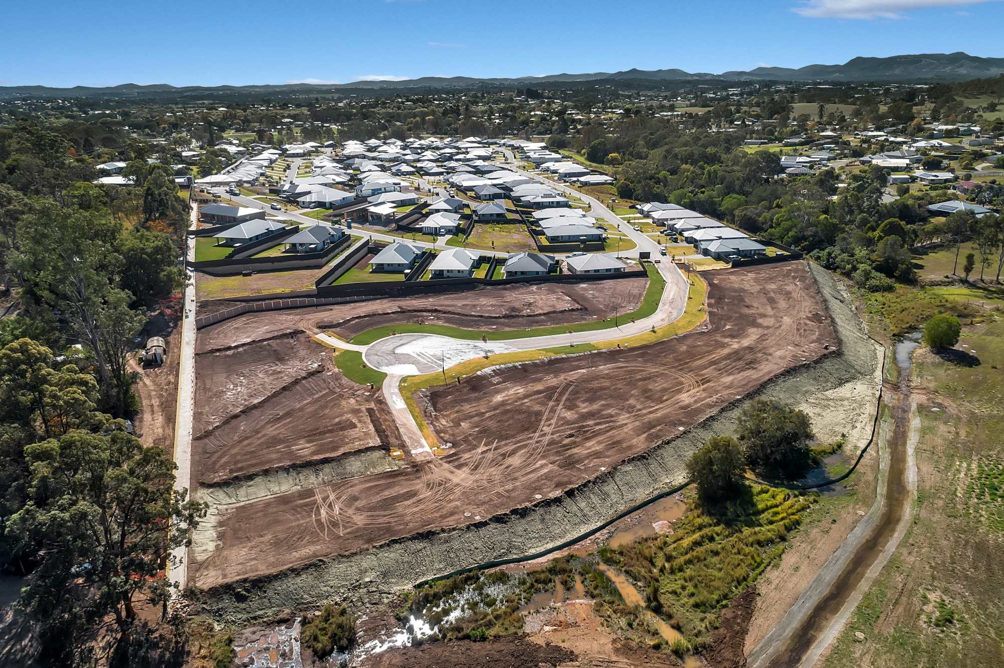 Kensington Drive Estate in Gympie - Southside Aerial