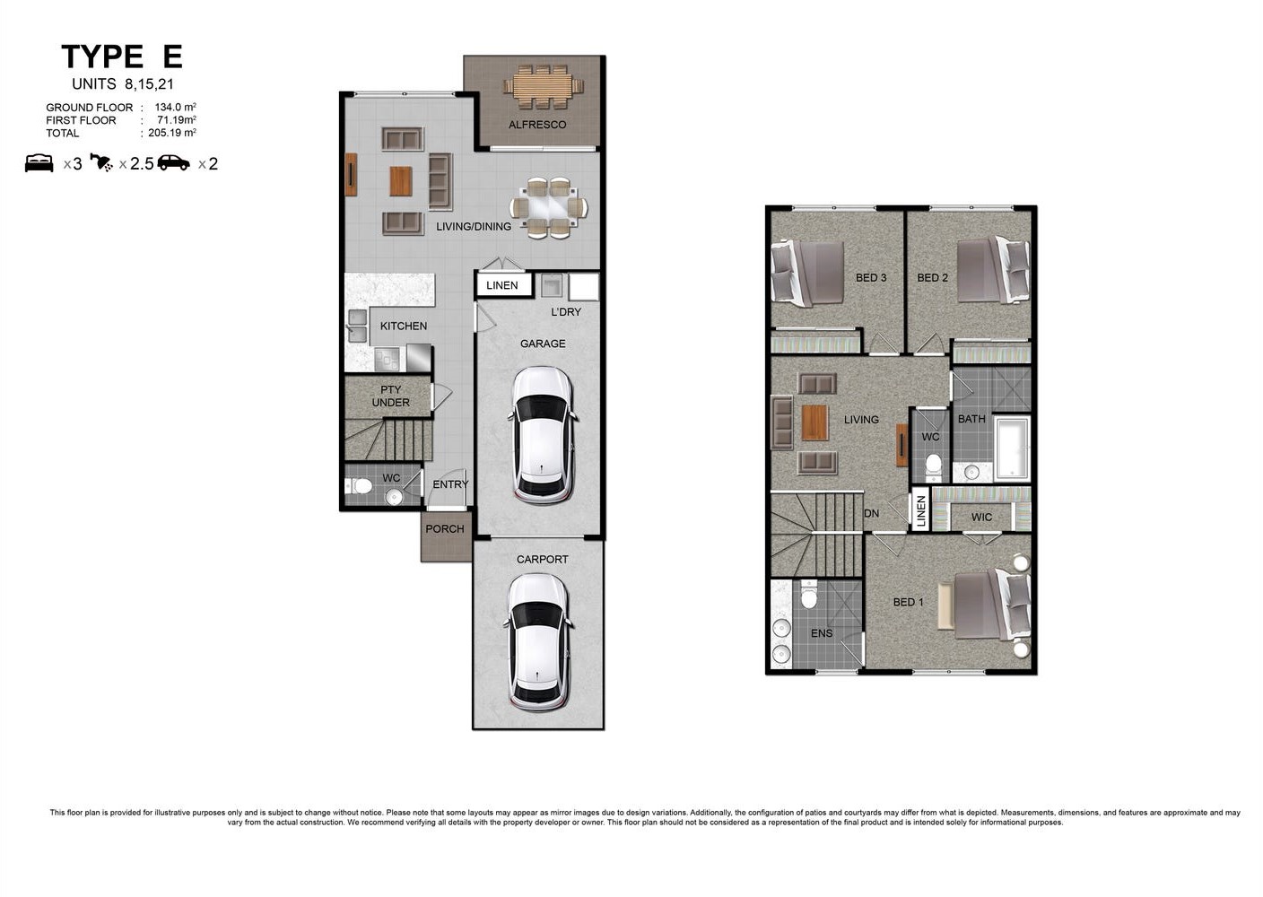 Kensington Terraces - Capalaba Floorplan