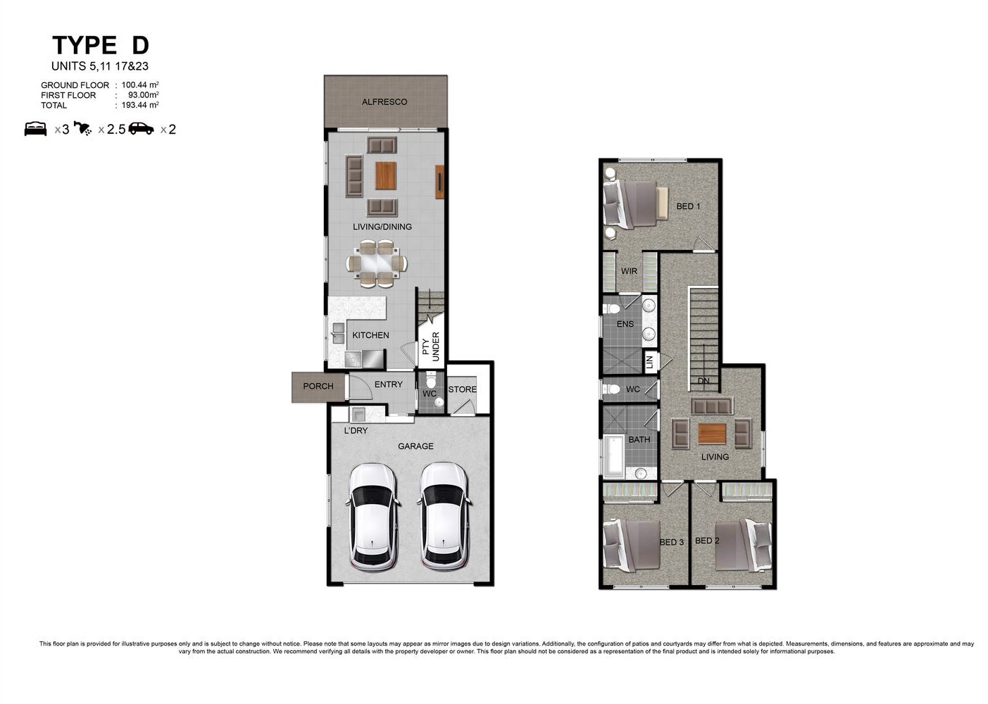 Kensington Terraces - Capalaba Floorplan