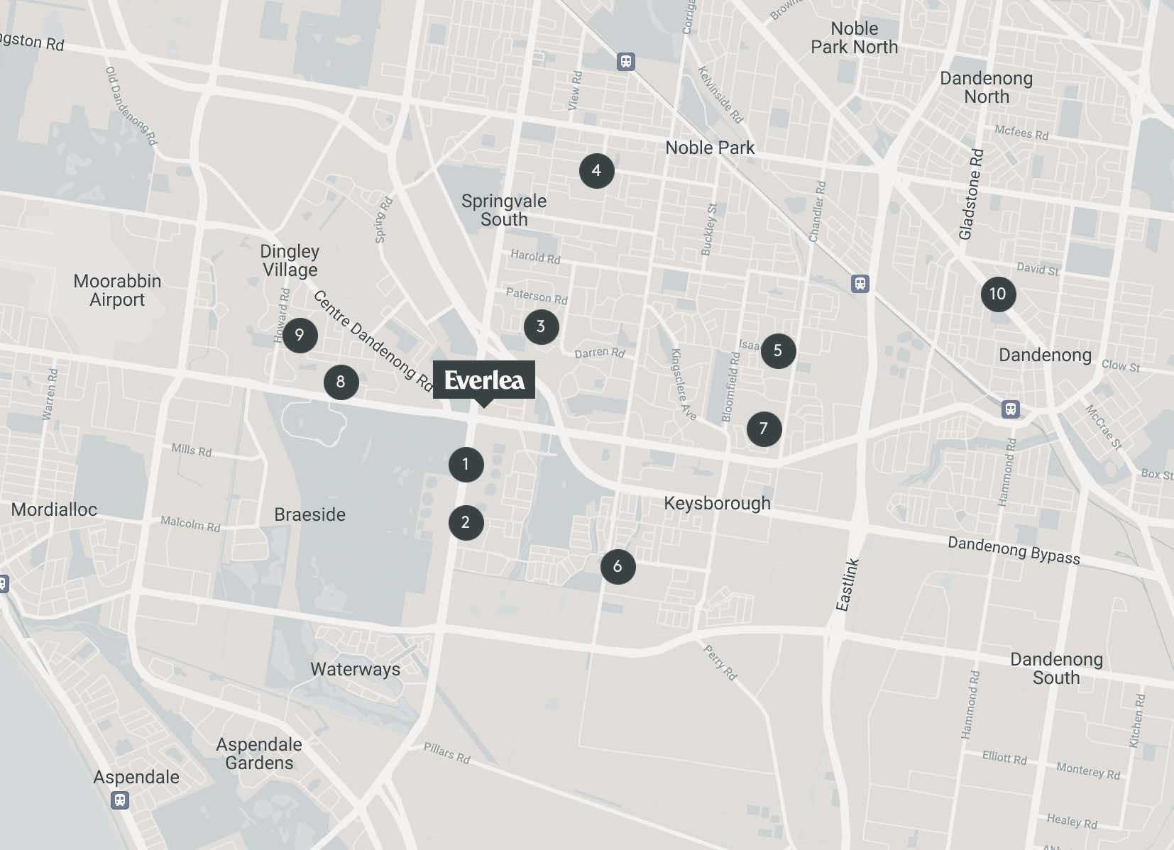 Keysborough Townhouses - Keysborough Location Map