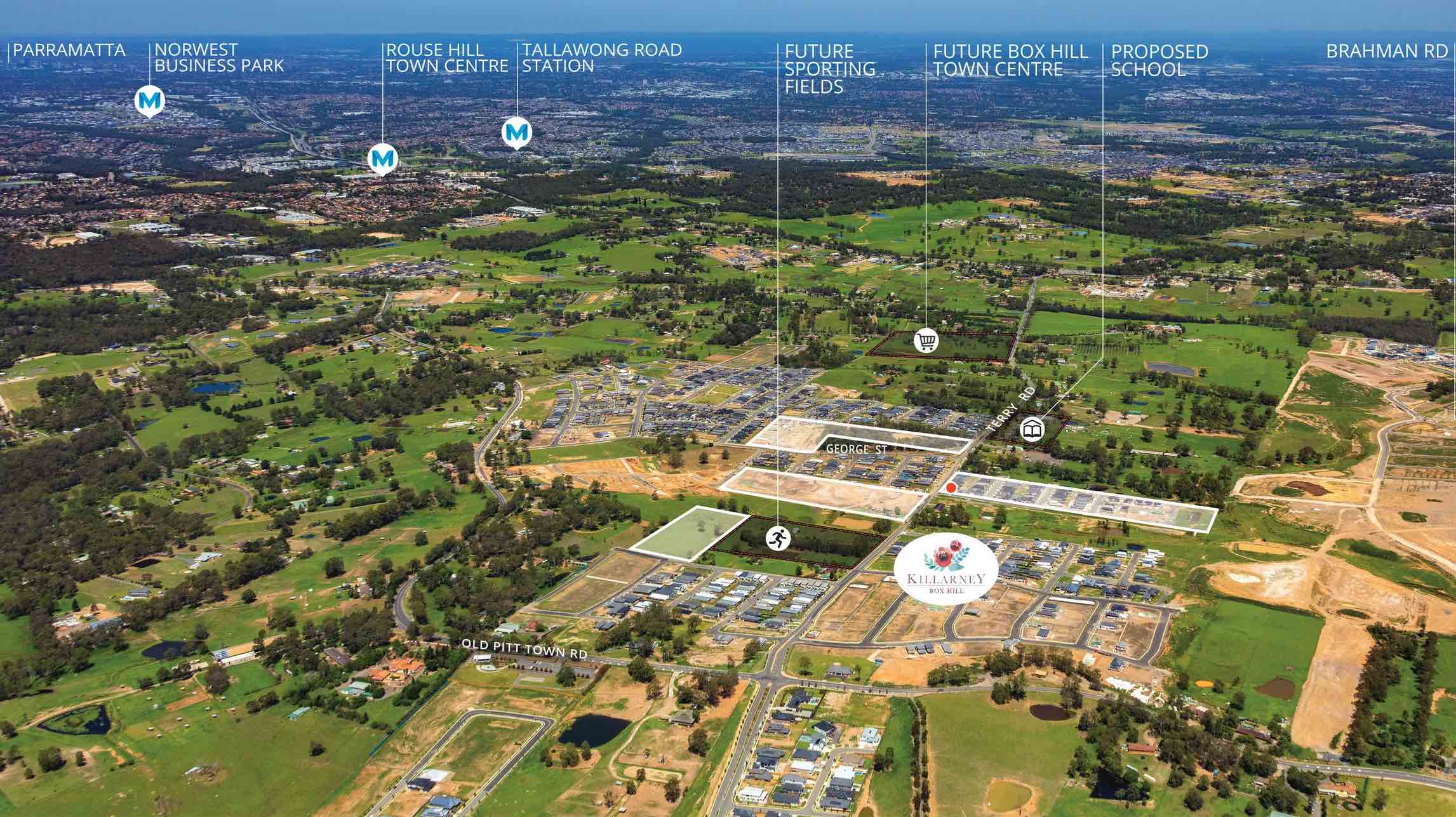 Killarney Estate - Box H Aerial