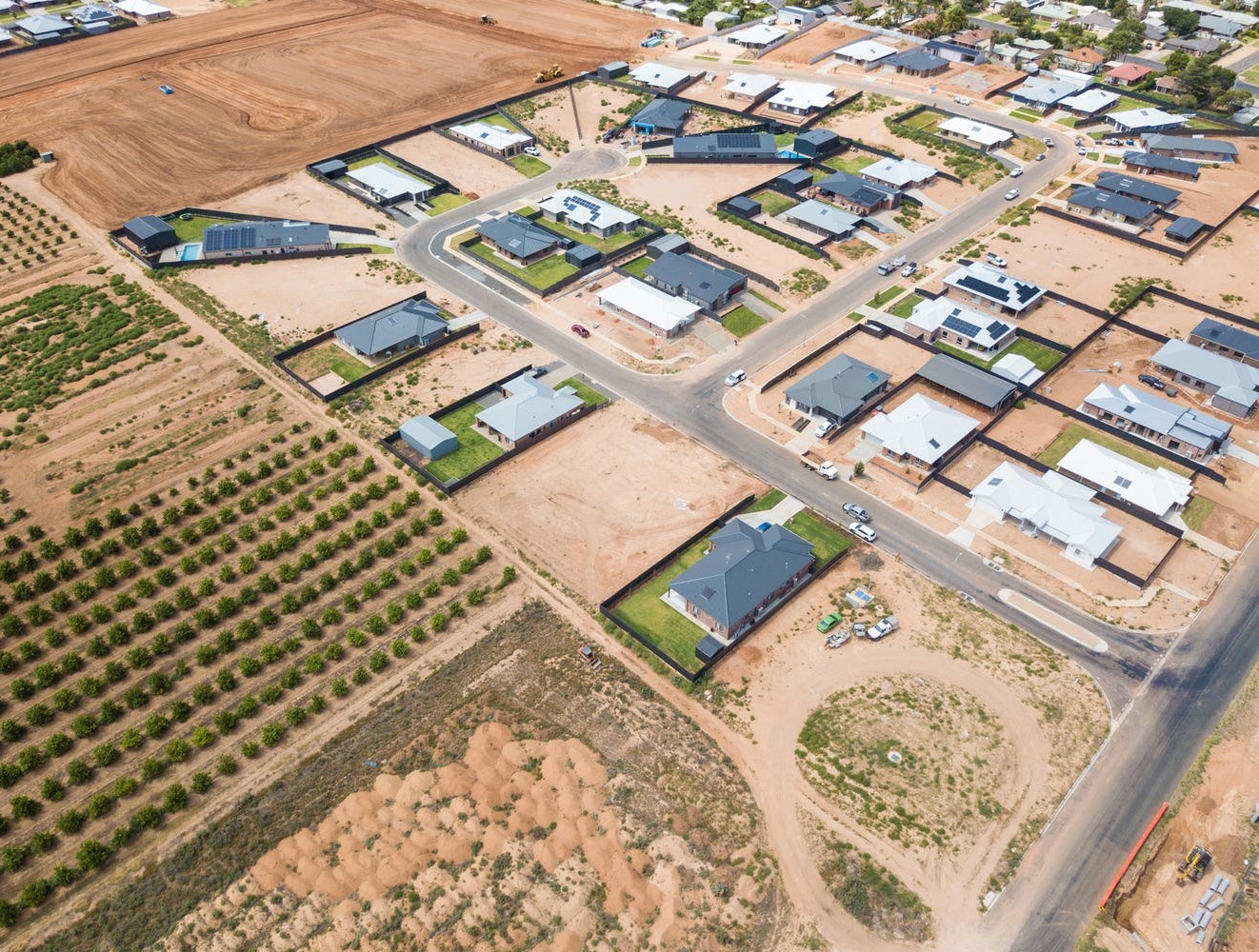 King Ridge Estate - Gol Gol Aerial