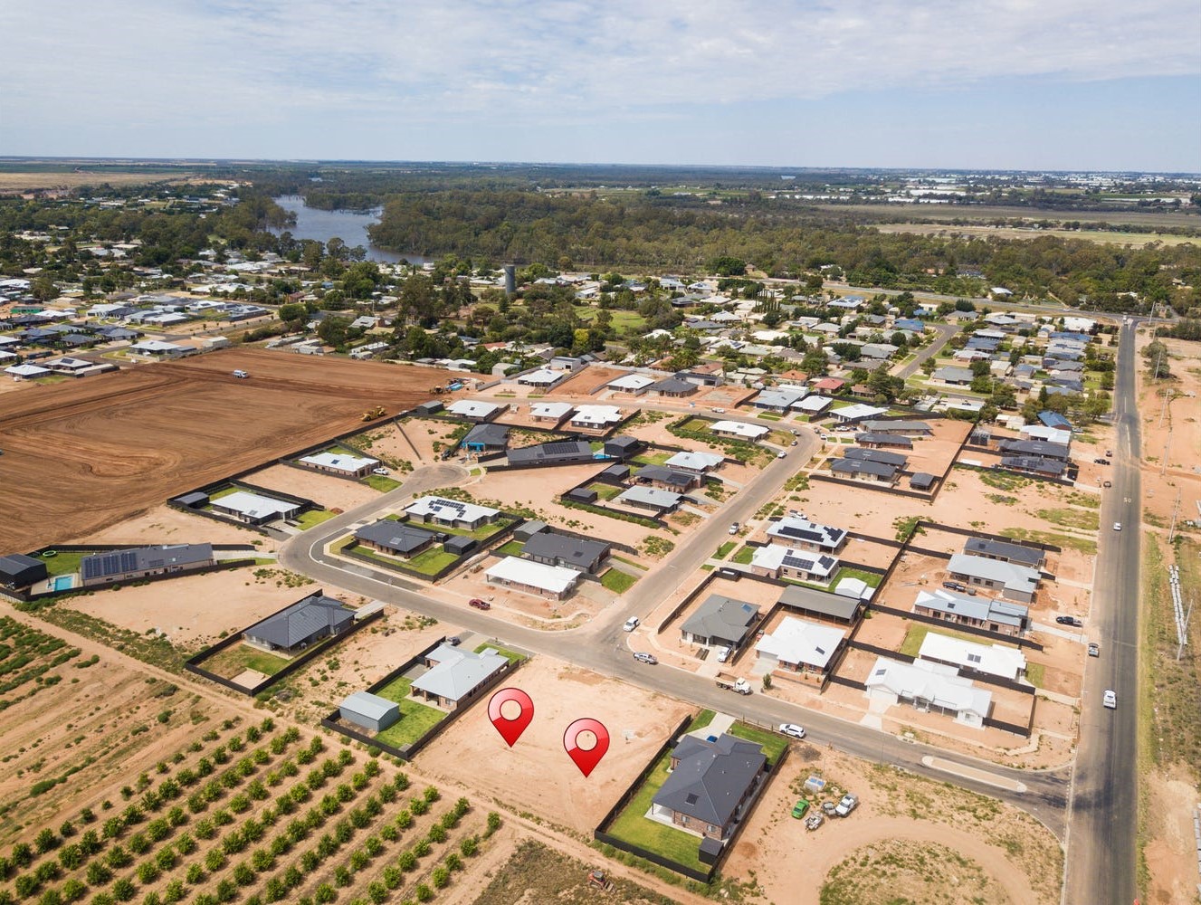 King Ridge Estate - Gol Gol Aerial