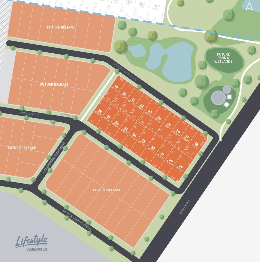 Kingston Estate - Ocean Grove Release Map