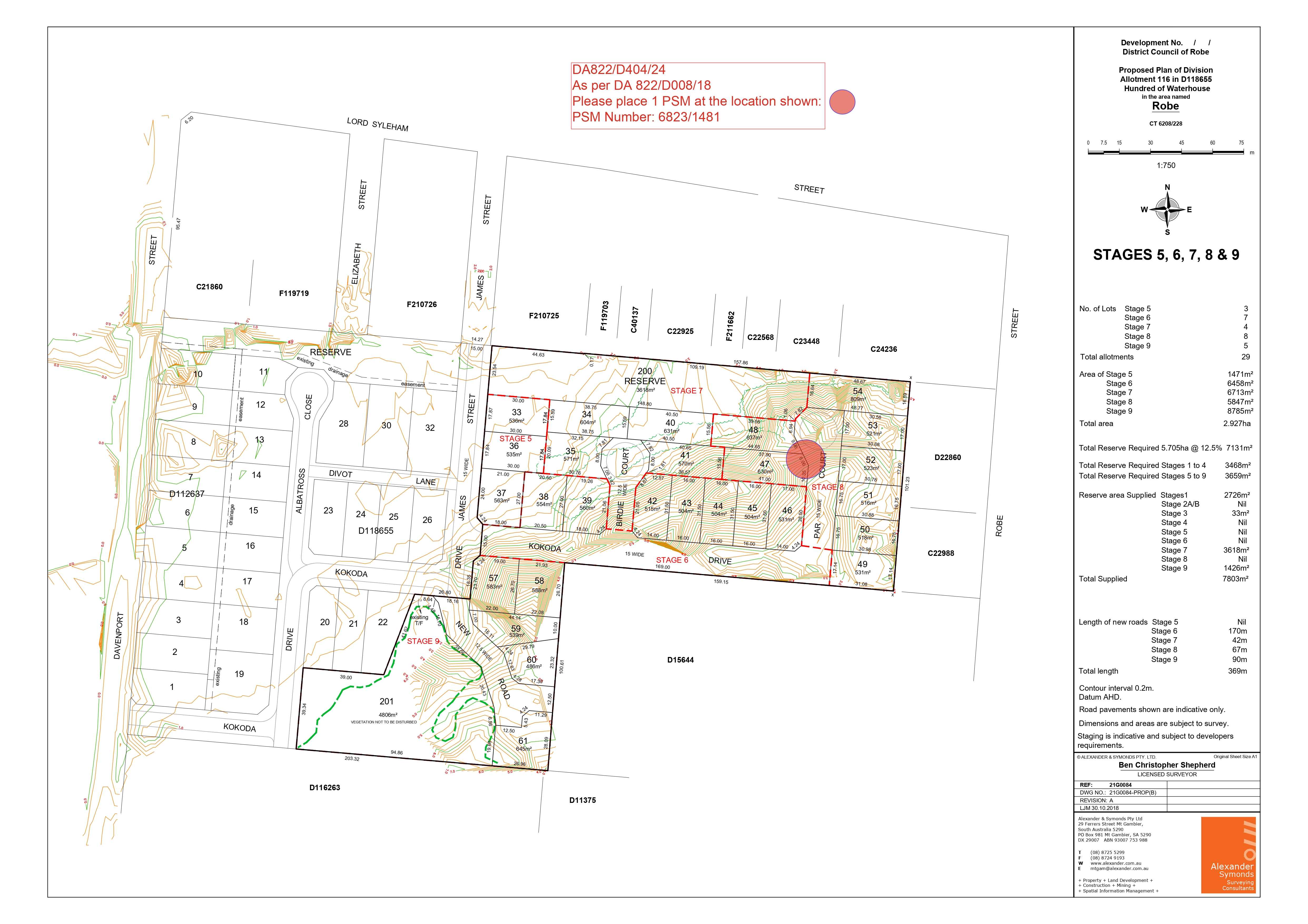 Kokoda Drive - Robe  Masterplan