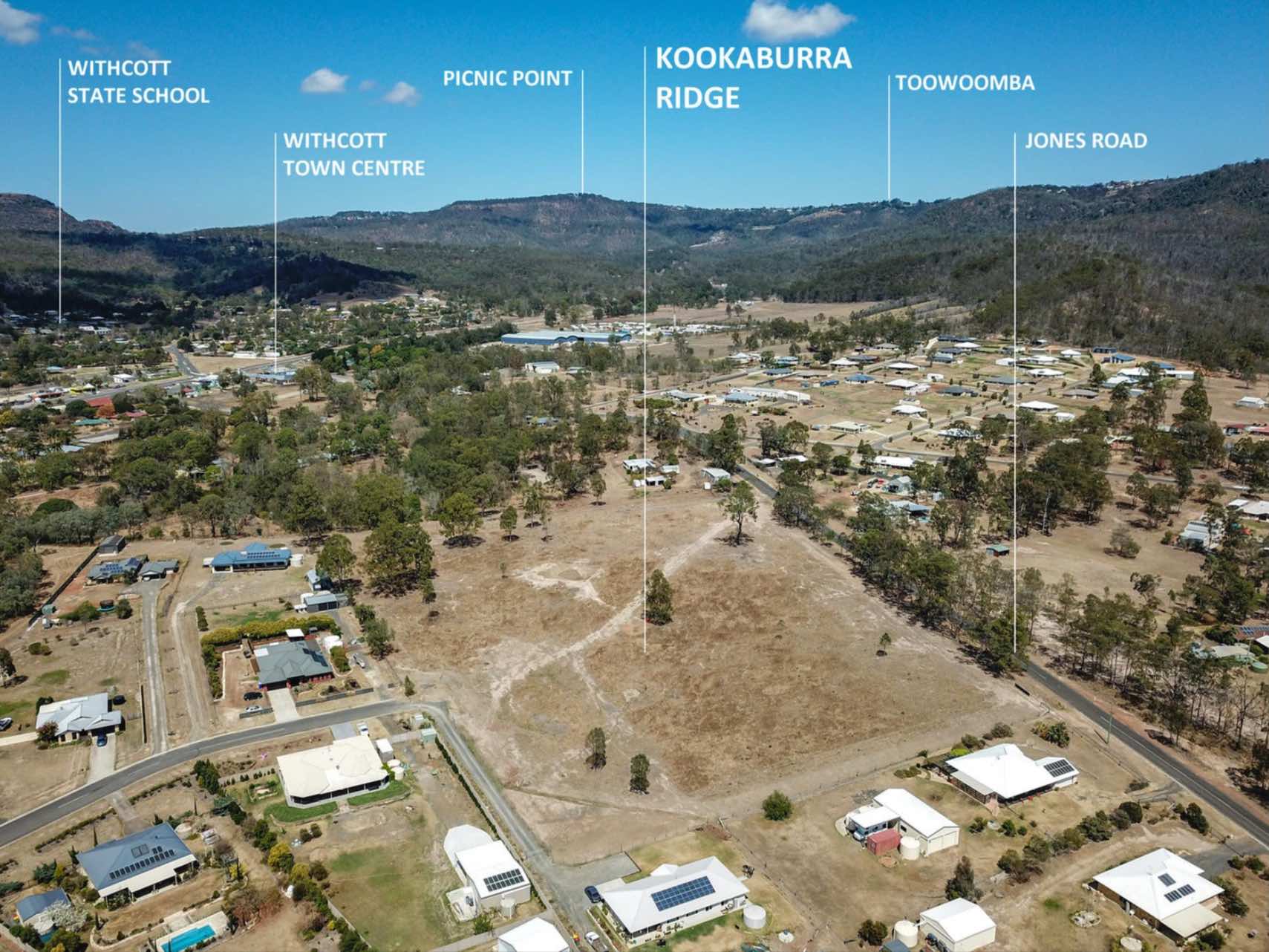 Kookaburra Ridge Estate - Withcott Aerial 2