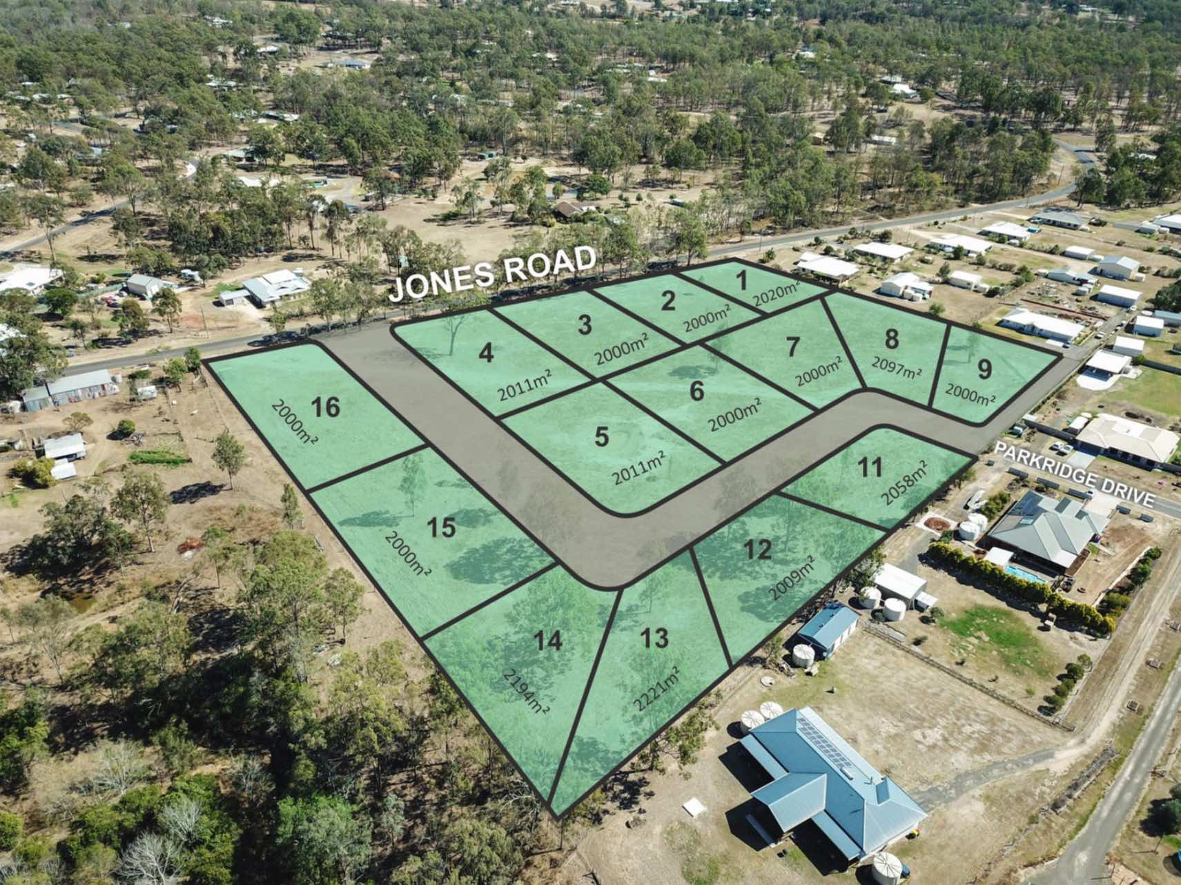 Kookaburra Ridge Estate - Withcott Aerial