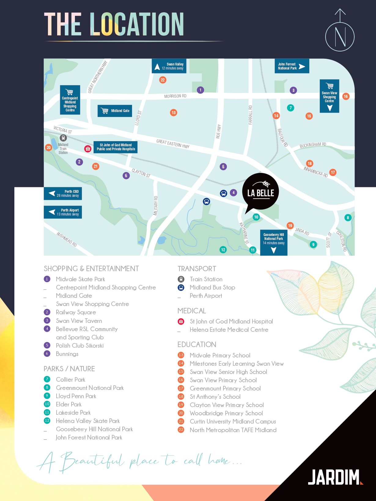 LA BELLE Estate - Bellevue Location Map